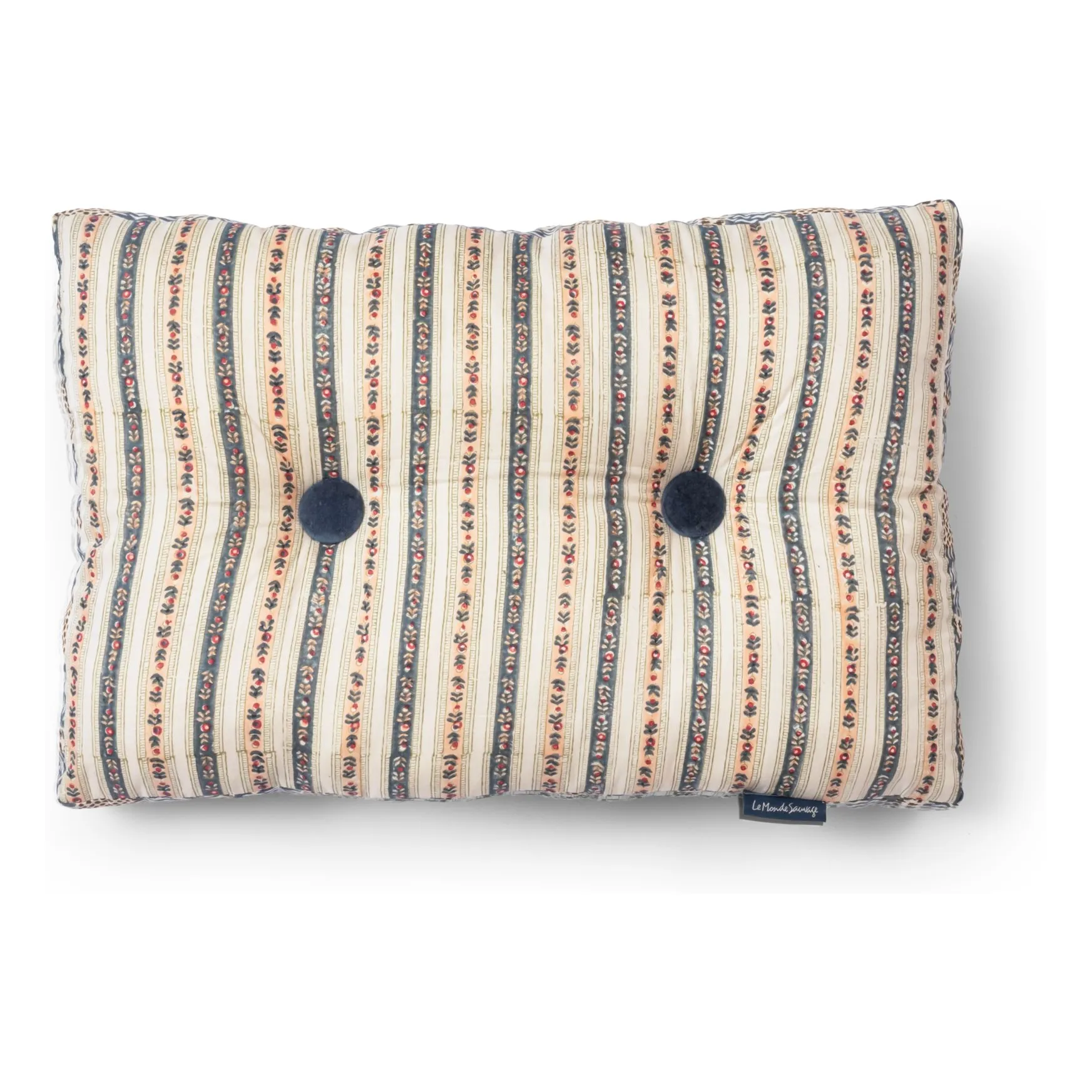 Le Monde Sauvage Blue Boréal London Cushion