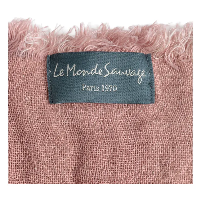 Clyde linen throw | Pink