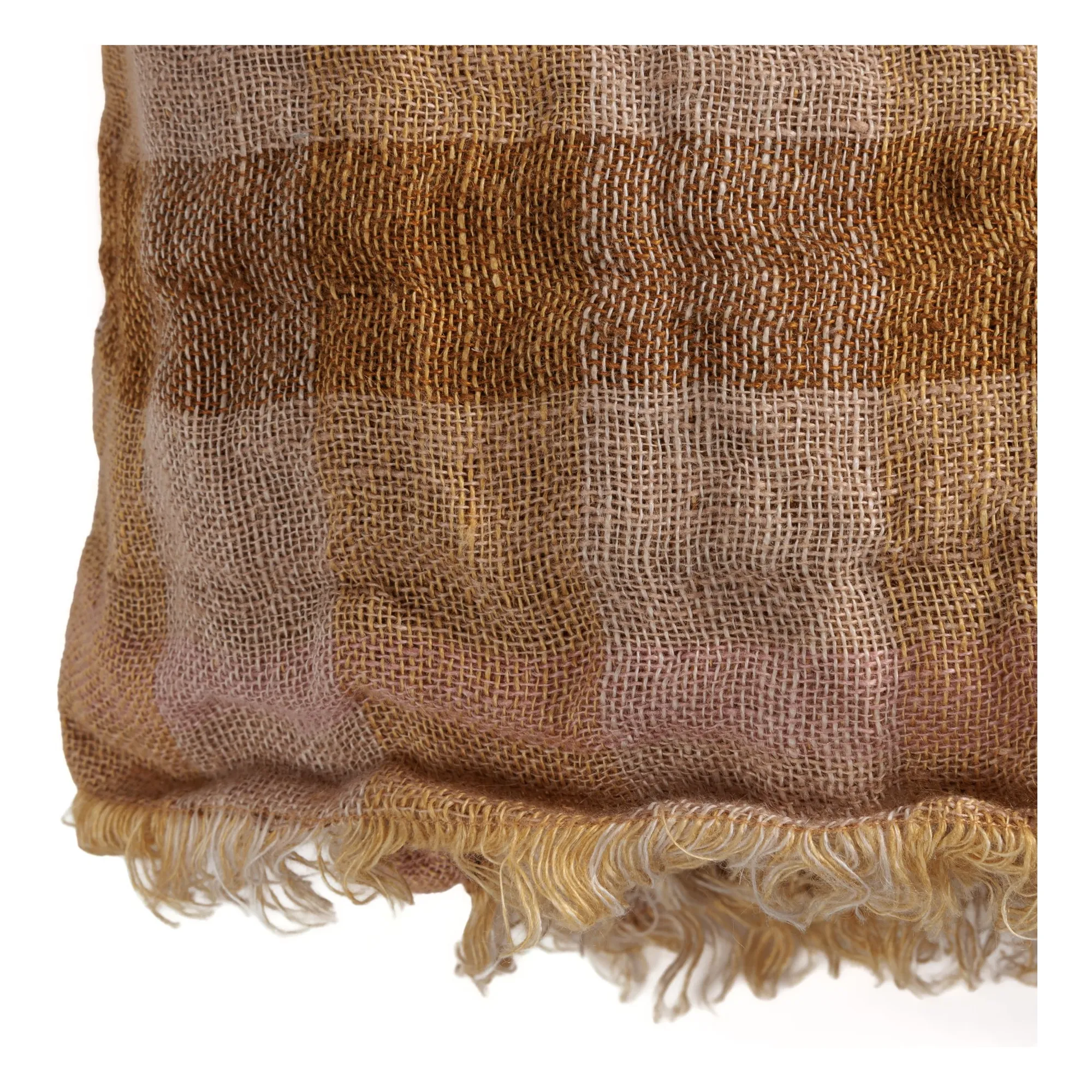 Plaid en lin Clyde | Ocre- Image produit n°4