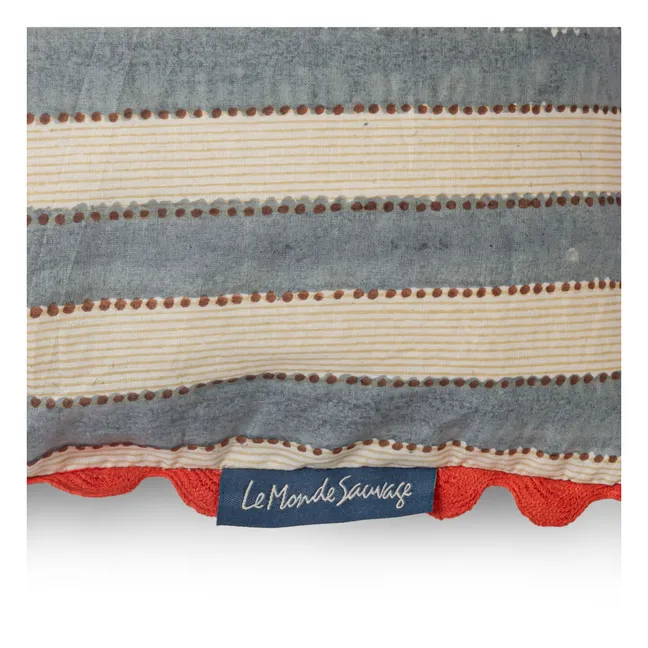 Astre London striped cushion cover | Blue