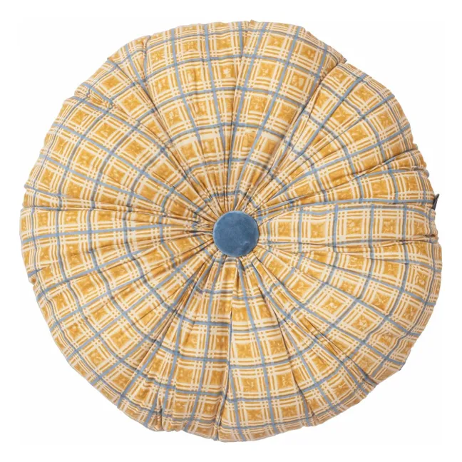 Totoro Florence round cushion | Yellow