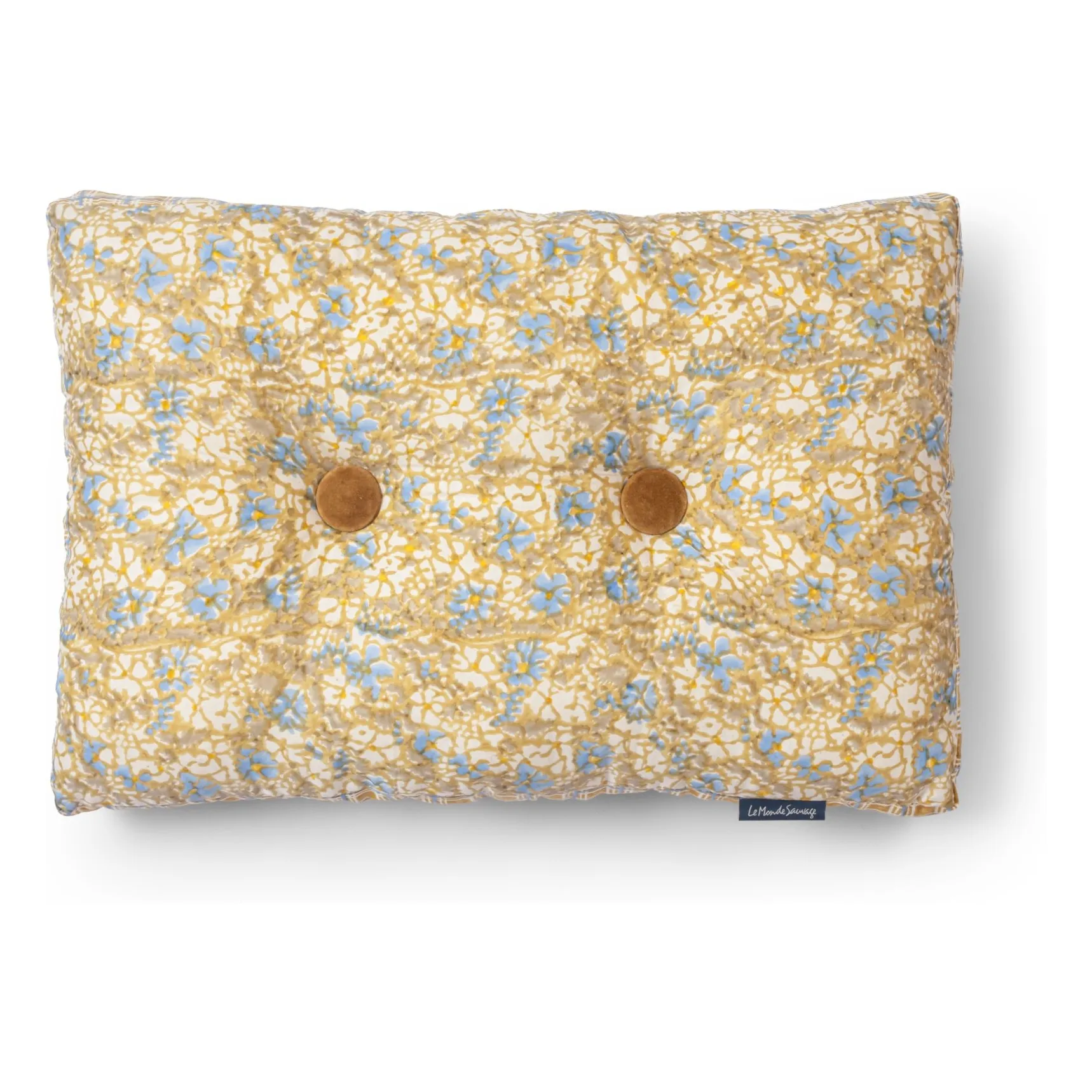 Le Monde Sauvage Yellow Boréal Florence Cushion