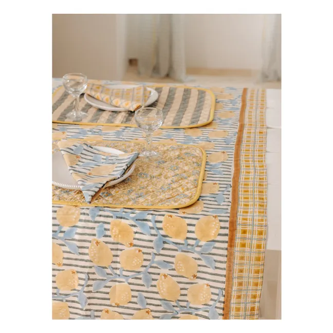 Sicily reversible placemat - Set of 4 | Yellow
