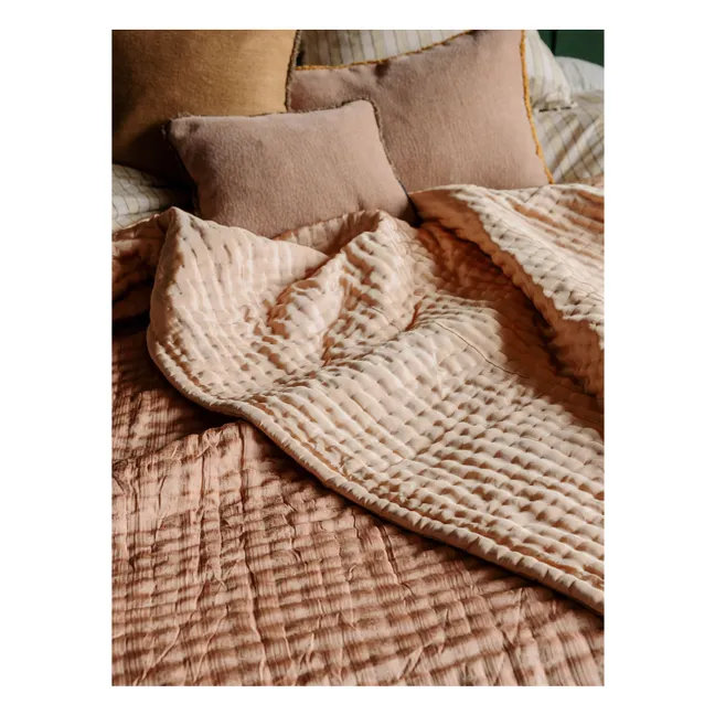 Couvre-lit en soie Ritournelle | Blush