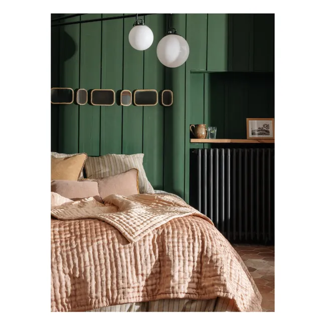 Couvre-lit en soie Ritournelle | Blush