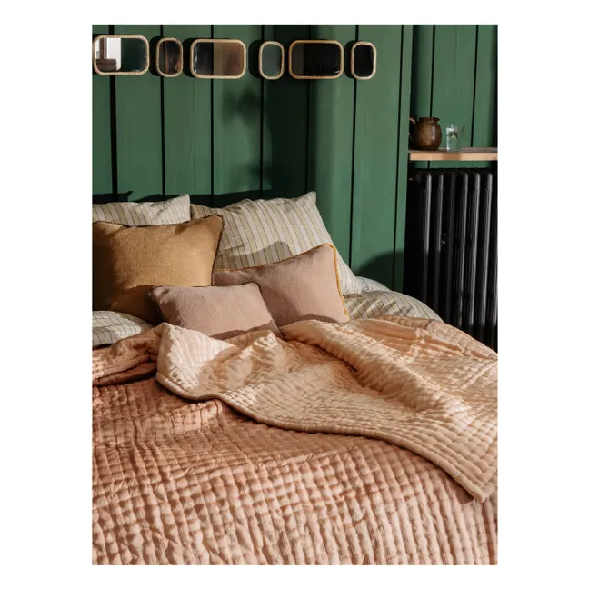 Couvre-lit en soie Ritournelle | Blush