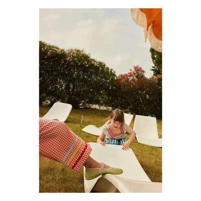 Collaboration Hello Simone x Hermosilla - Ballerines | Vert pistache
