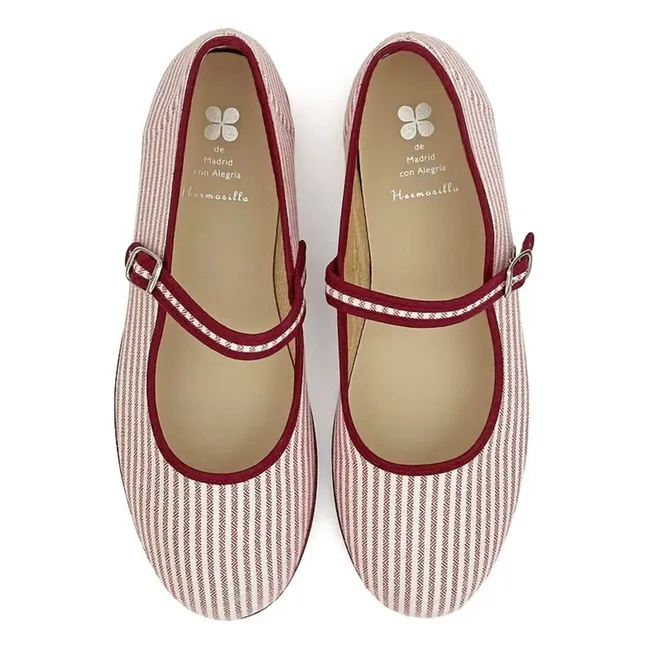 Striped Aras Ballerinas - Women's Collection