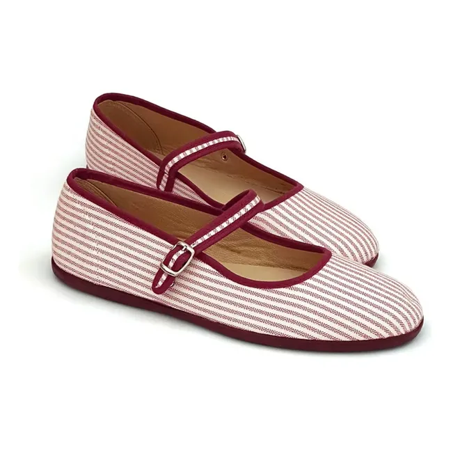 Striped Aras Ballerinas - Women's Collection