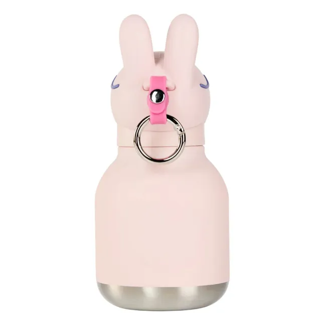 Mini botella de agua de acero inoxidable Rabbit | Rosa Pálido