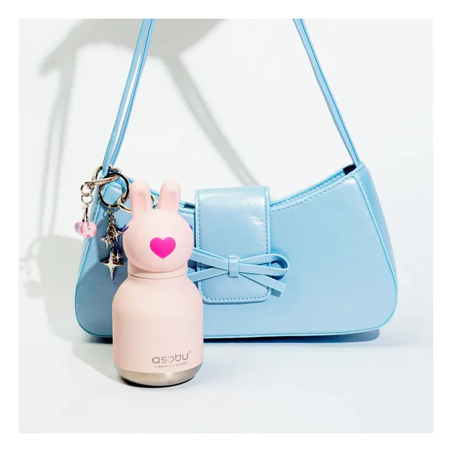 Mini gourde en inox Lapin | Rose pâle