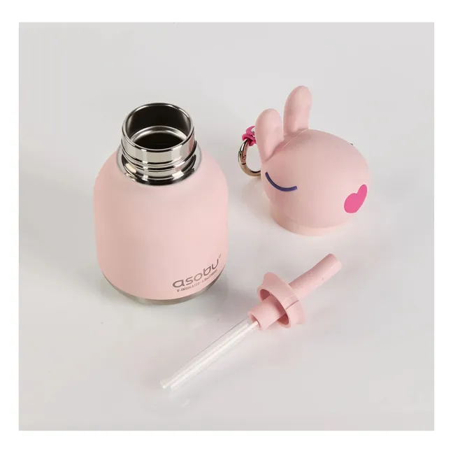 Mini gourde en inox Lapin | Rose pâle