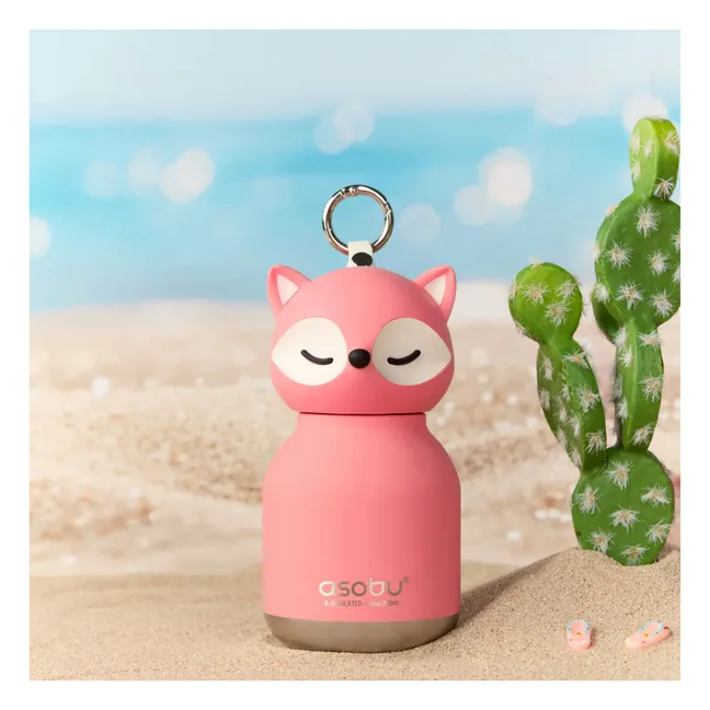 Minifrasco de acero inoxidable Renard | Rosa