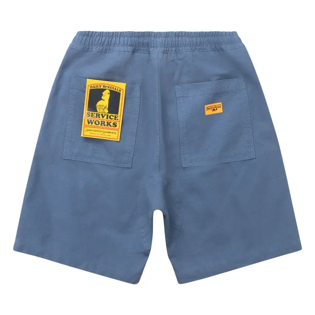 Pantalones cortos de algodón Chef | Azul abismo