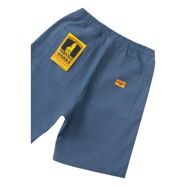 Pantalones cortos de algodón Chef | Azul abismo