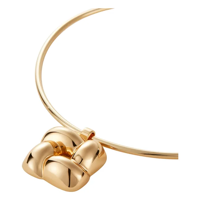 Collana quadrata intrecciata | Dorato