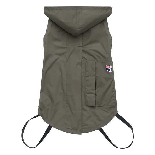 Le Vrai 4.0 Beverly Impermeable para perros Fibras recicladas | Verde Kaki