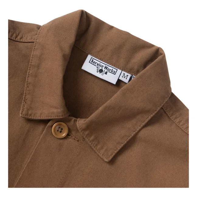 Canvas Chore overshirt | Brown