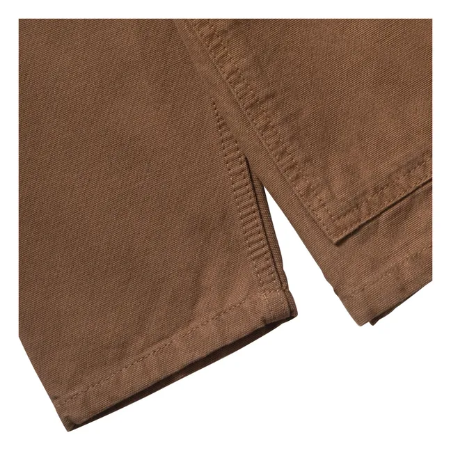 Canvas Chore overshirt | Brown