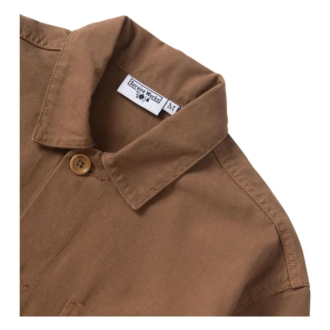 Canvas Chore overshirt | Brown
