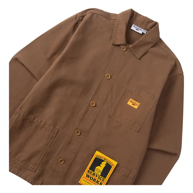 Canvas Chore overshirt | Brown
