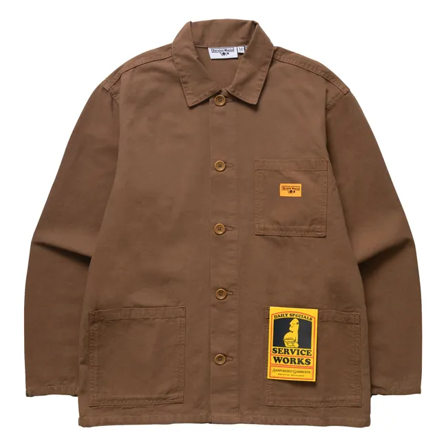 Canvas Chore overshirt | Brown