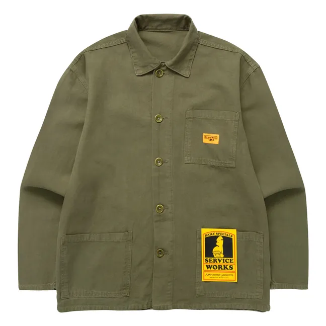 Canvas Chore overshirt | Khaki