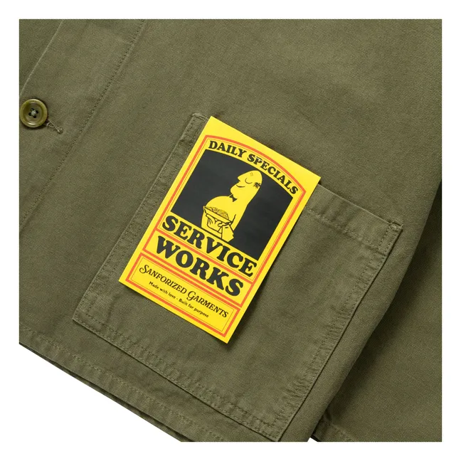 Canvas Chore overshirt | Khaki