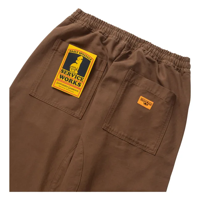 Pantalones de cocinero clásicos | Marrón