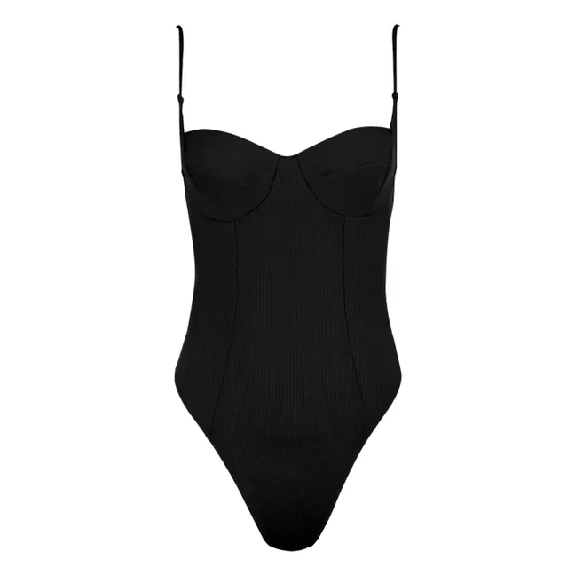 Einteiliger Badeanzug Nina | Schwarz