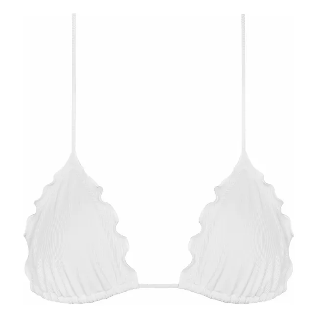 Melting Bikini-Oberteil | Cremefarben