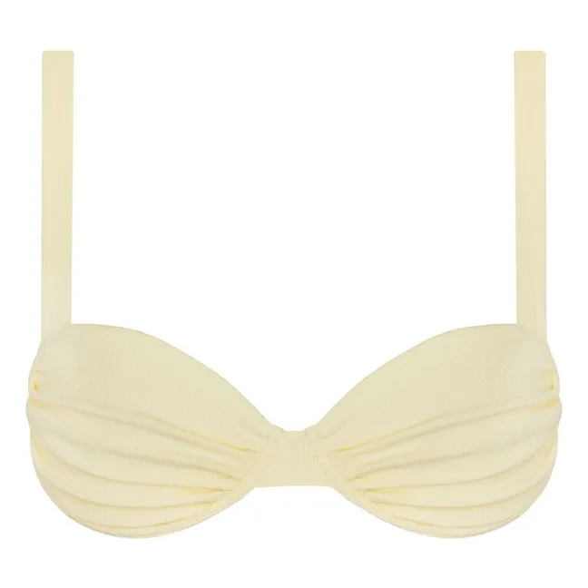 Aless Bikini-Top | Blasses Gelb