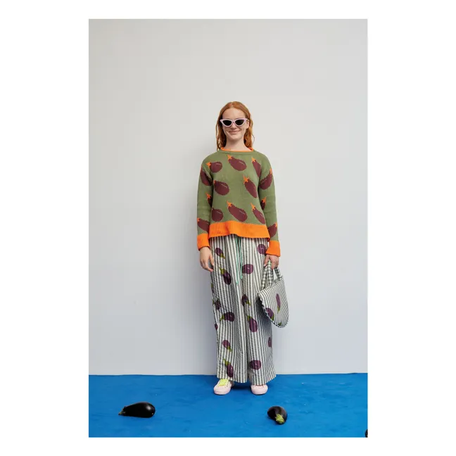 Pantalon Rayures Beso | Khaki
