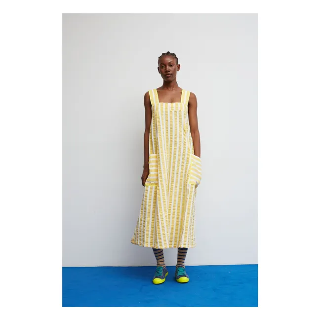Lemonade Stripes Dress | Lemon yellow