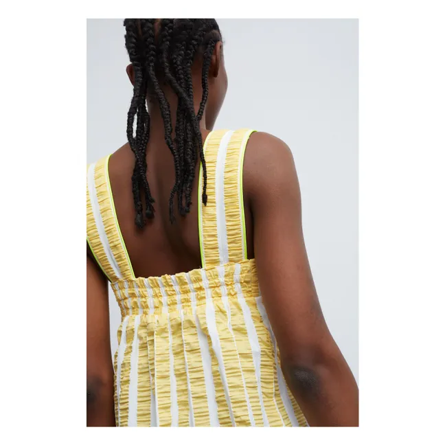 Lemonade Stripes Dress | Lemon yellow