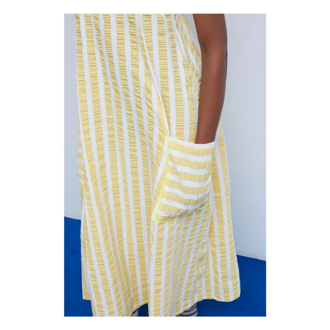 Vestido de rayas limonada | Amarillo Limón