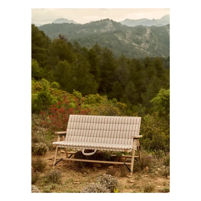 Outdoor market folding bench cushion, Jasper Morrison | Beige