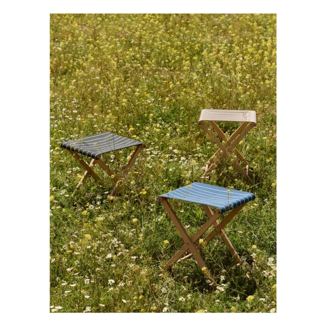 Tabouret pliable Outdoor Market, Jasper Morrison  | Bleu