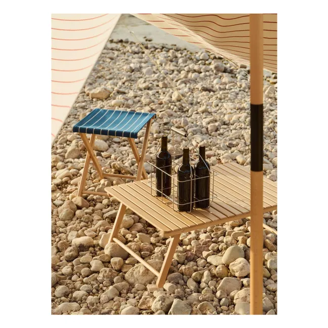 Outdoor Market folding stool, Jasper Morrison  | Blue