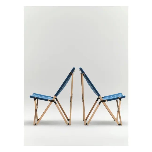 Chaise pliable Outdoor Market, Jasper Morrison | Bleu