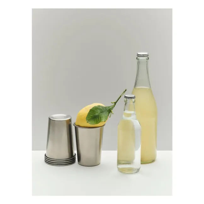 Vasos de acero Outdoor Market, Jasper Morrison - Lote de 2  | Steel