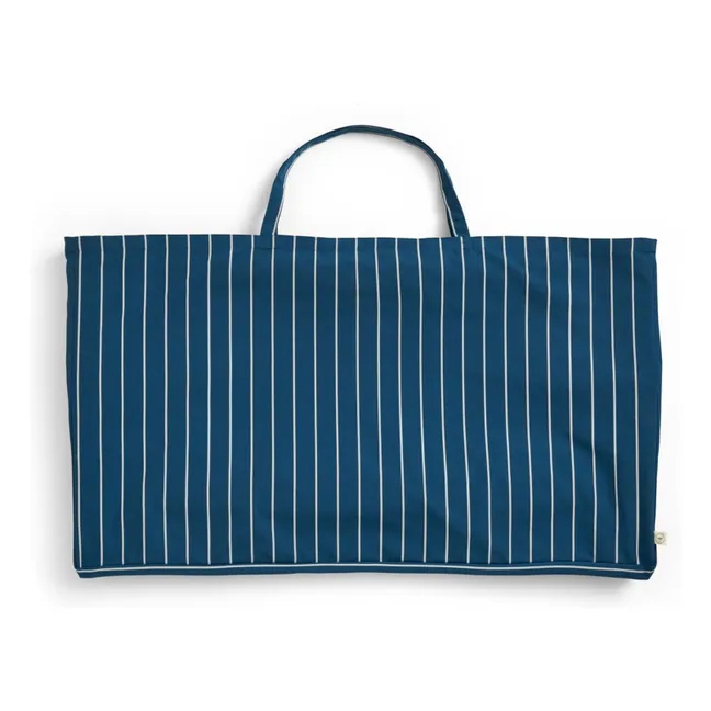 Outdoor Market folding bench, Jasper Morrison  | Blue