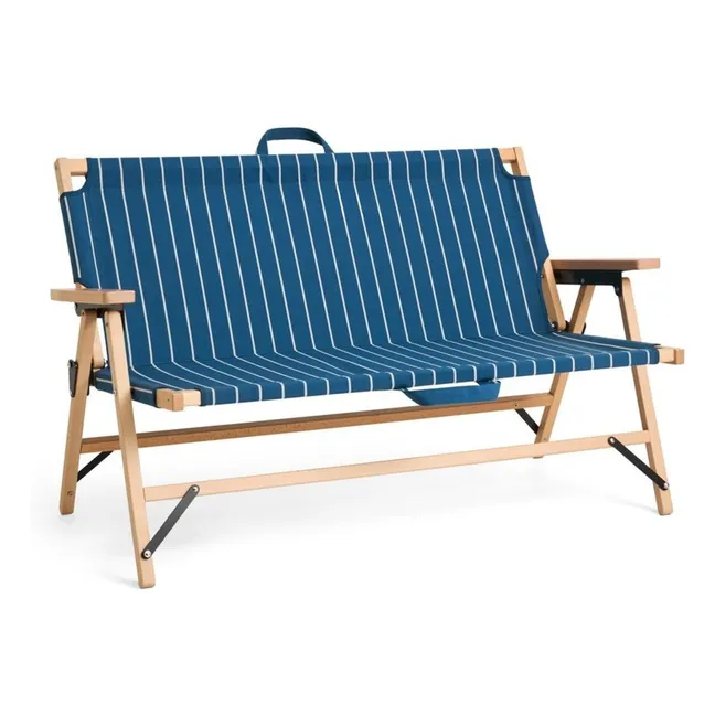 Outdoor Market folding bench, Jasper Morrison  | Blue