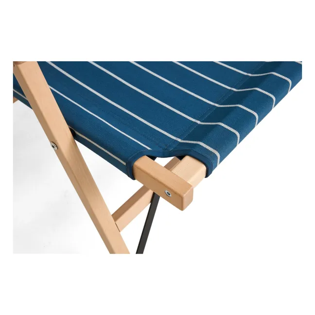 Outdoor Market folding bench, Jasper Morrison  | Blue