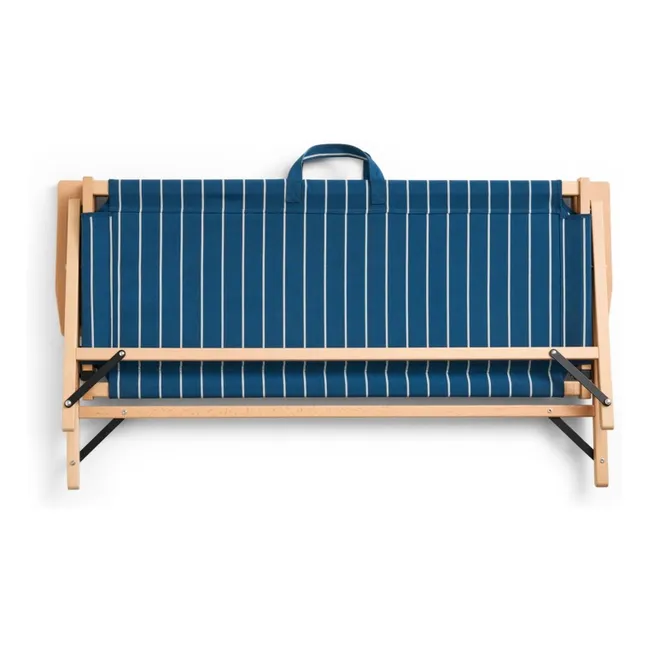 Outdoor Market folding bench, Jasper Morrison  | Blue