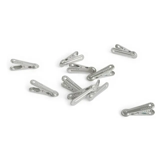 Pinces à linge Outddor Market, Jasper Morrison - Set de 10 | Steel