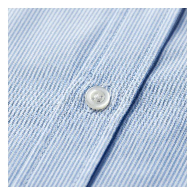 Zak Striped Shirt | Light Blue