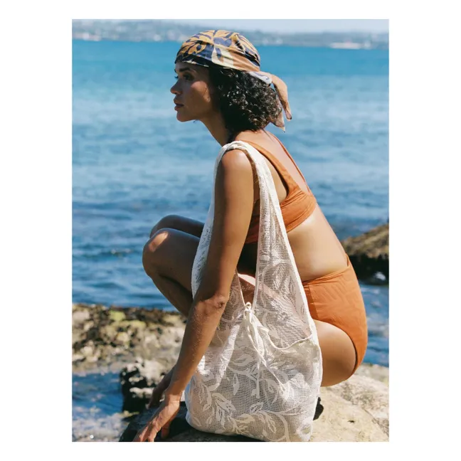 Bufanda Florienne de algodón orgánico | Marrón