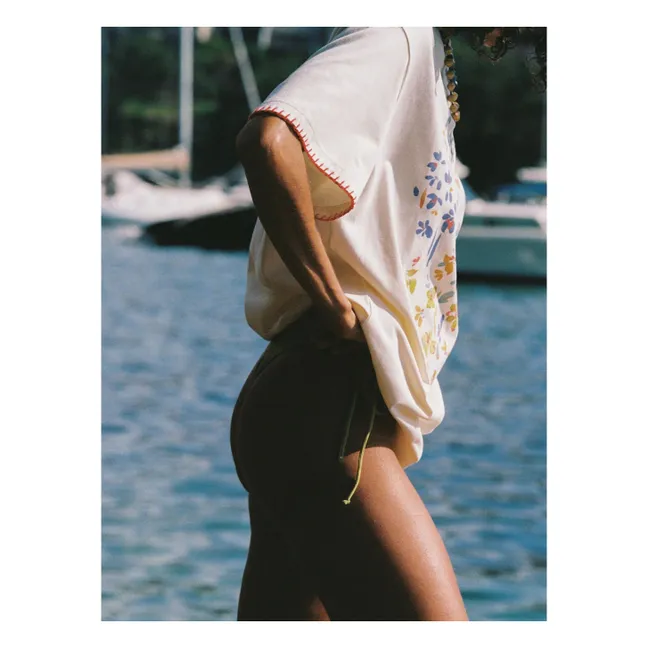 Camiseta Posy de algodón ecológico | Beige