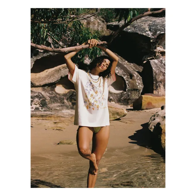 Camiseta Posy de algodón ecológico | Beige